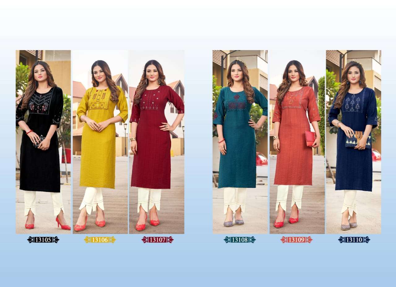 Kalaroop By Kajree-Score-Rayon-Embroidery-HandWork-Kurti-Collage
